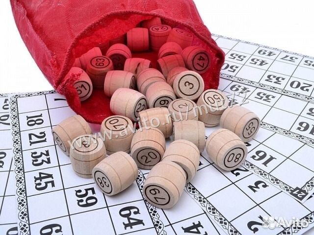 Лото классическое (бочонок дерево)