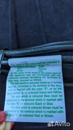 Кабель питания для монитора 3-х контактный