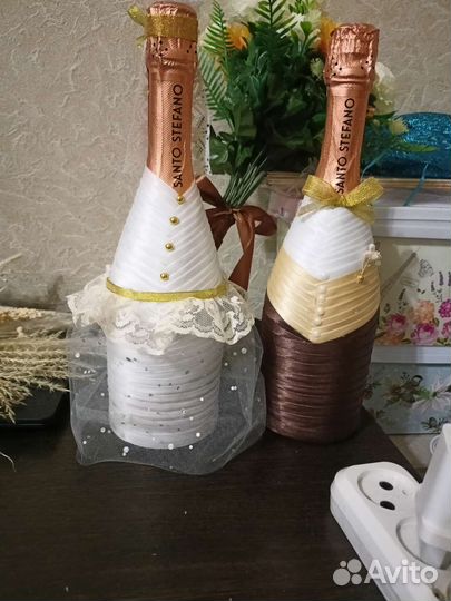 Свадебный набор очаг и бутылки