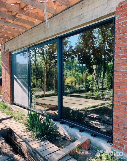 Алюминиевые Двери Остекление Вход группа Раздвижки