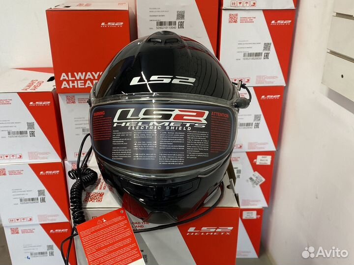 Шлем модуляр ls2 FF325 strobe Electricsnow XL, XXL