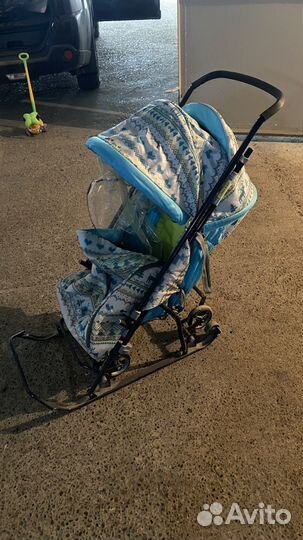 Детские санки коляска ника