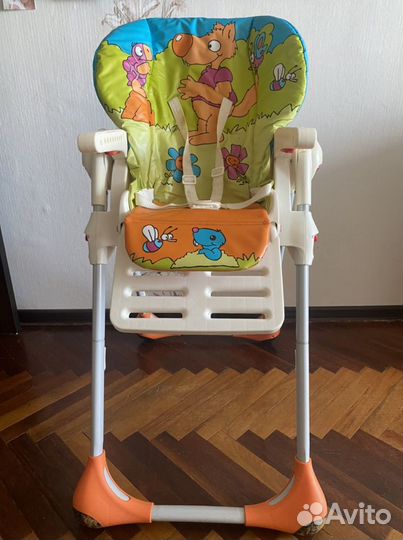 Детский стульчик для кормления chicco polly