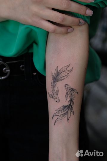 Тату мастер в стиле олдскул и графика