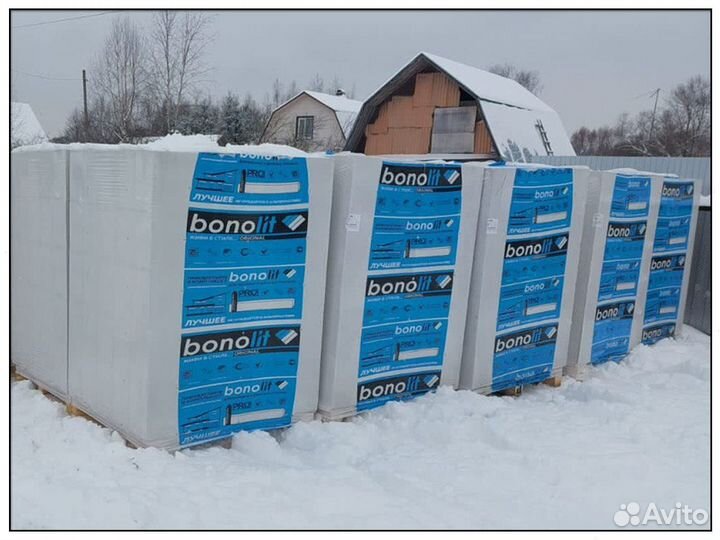 Газосиликатные блоки газоблоки Бонолит