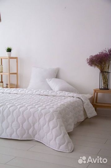 Одеяло и Подушки Бамбук, хлопок мелкостеган