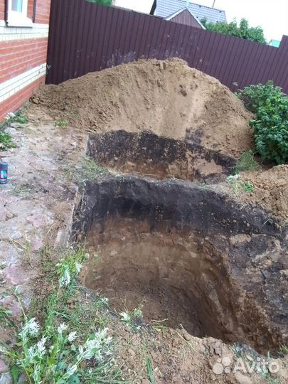 Установка септика из бетонных колец