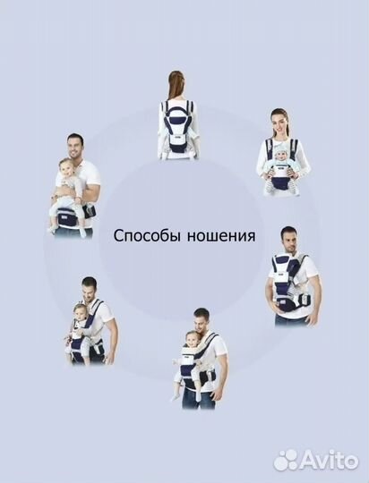 Эргорюкзак Слинг для новорожденных кенгуру рюкзак