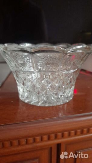 Ваза хрустальная СССР и чехословацкая