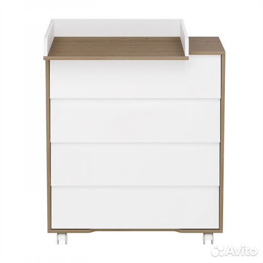 Комод cambridge 800/4, лдсп (дуб-белый)