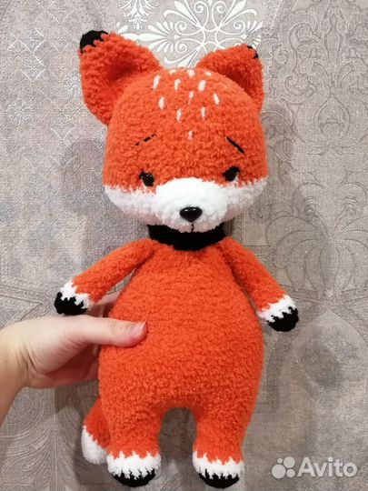 Лисёнок вязаная игрушка