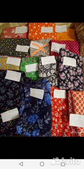 Ткани СССР штапель, поплин, бязь, ситец, шелк