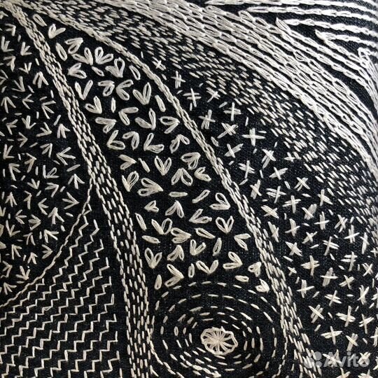 Сумка женская тоут (шопер) с ручной вышивкой