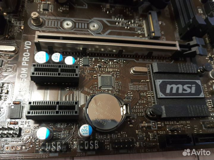 Материнская плата MSI B250M Pro-VD + процессор