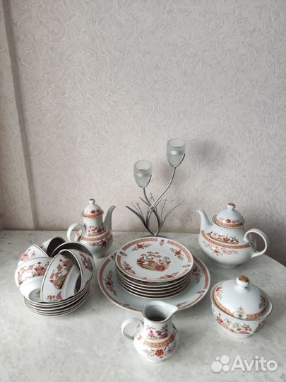 Чайный сервиз jlmenau на 6 персон (GDR)