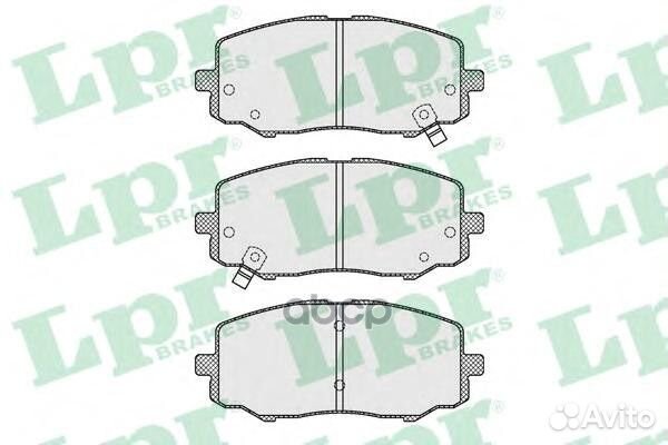 Колодки тормозные hyundai i20 1.2 08- передние