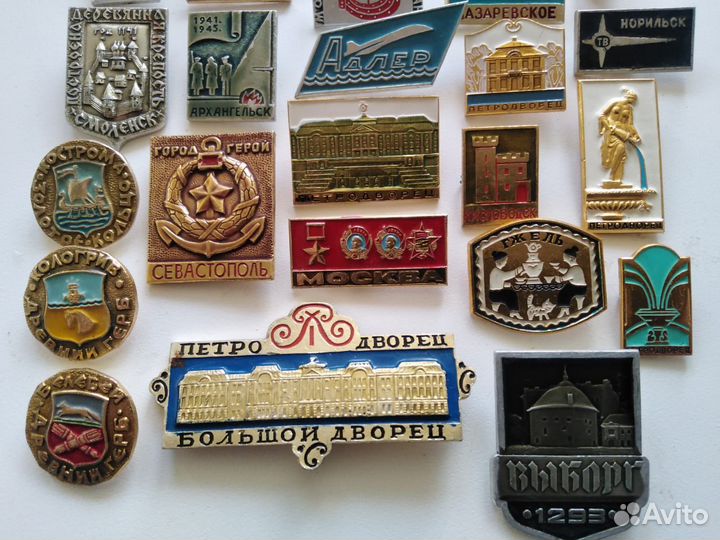 Значки города, гербы