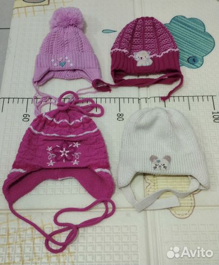 Шапки детские р.36 38 40 42 44 46 48 пакетом, штуч