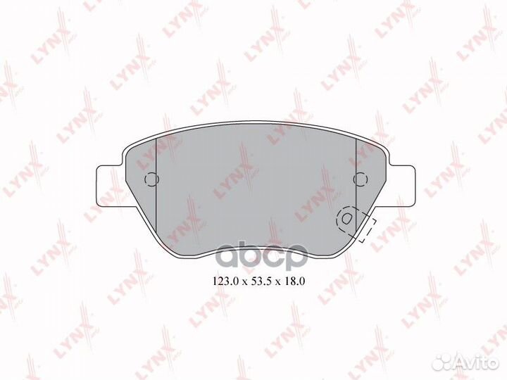 Колодки тормозные дисковые перед BD5916 LYN