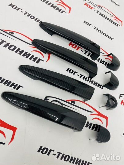 Накладки на ручки дверей карбон BMW Bmw