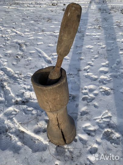 Ступа деревянная с пестиком