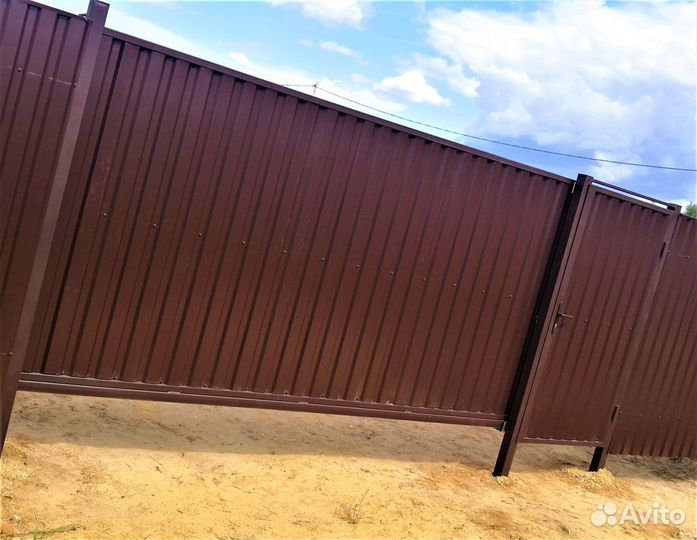 Откатные ворота под ключ