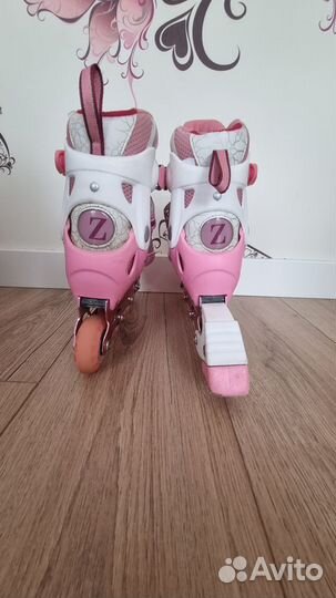 Роликовые коньки детские раздвижные р.30-33