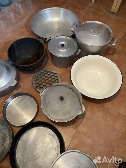 Чугунные казаны и сковородки СССР