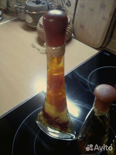 Декоративные бутылочки с овощами 3шт