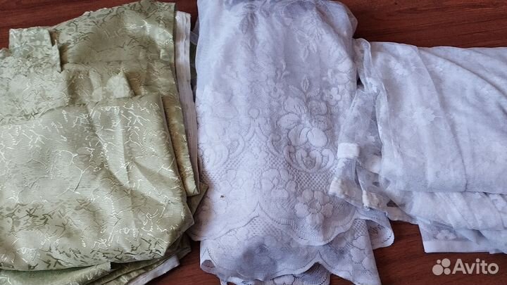 Комплект шторы и тюль бу