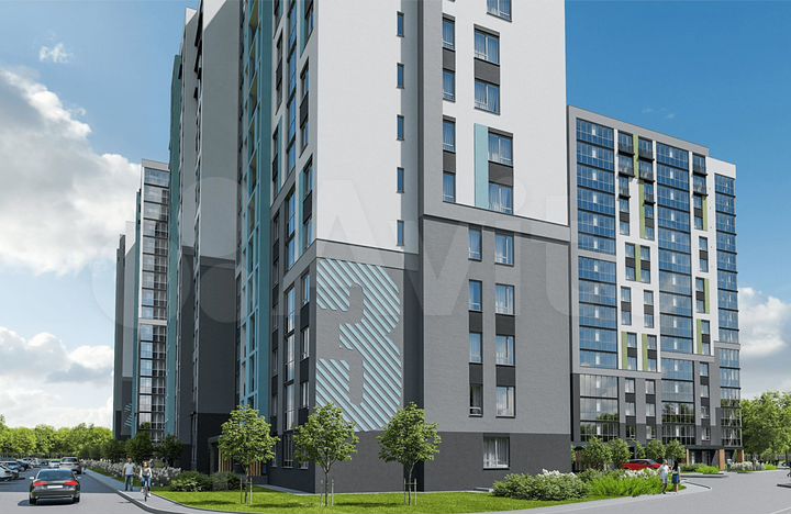 2-к. квартира, 64 м², 13/17 эт.