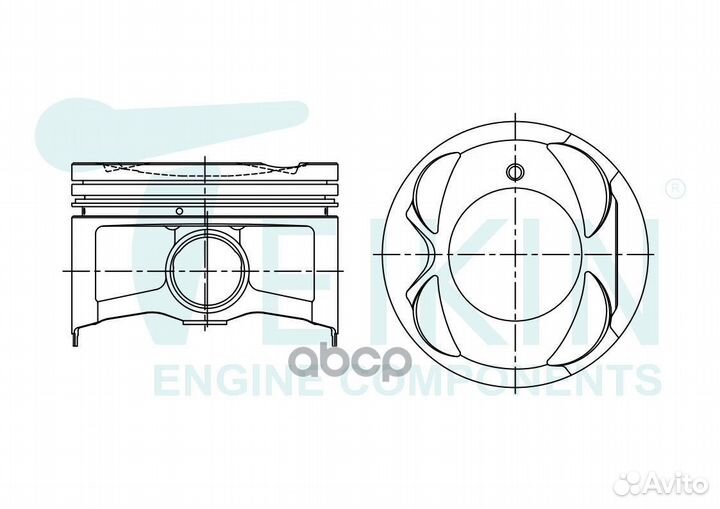 Поршень teikin 1шт 46373-STD teikin