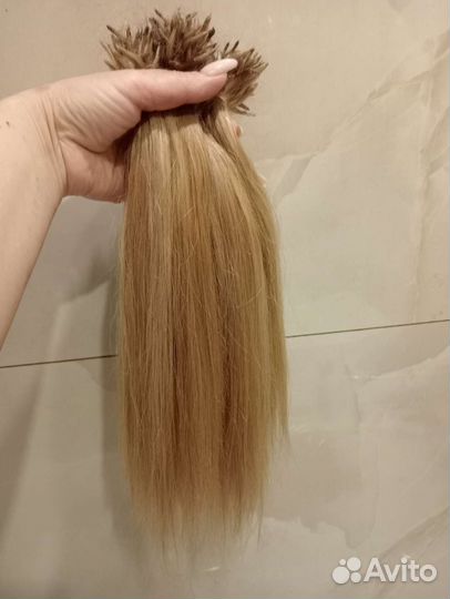 Волосы для наращивания блонд бу