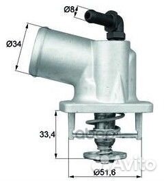 Термостат mahle TI 54 92D TI5492D Mahle/Knecht