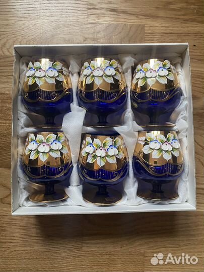 Бокалы чешское стекло