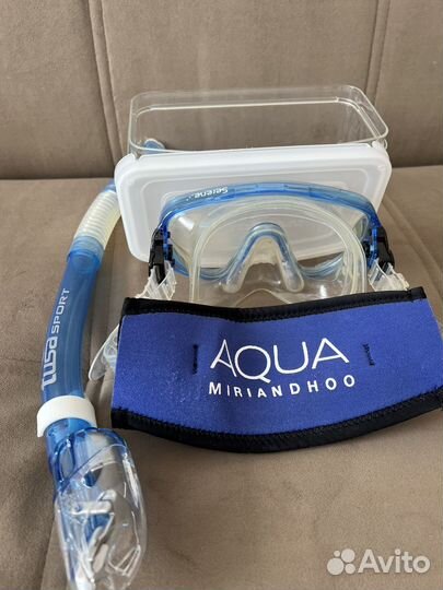 Маска для под плавания с трубкой Tusa sport serene