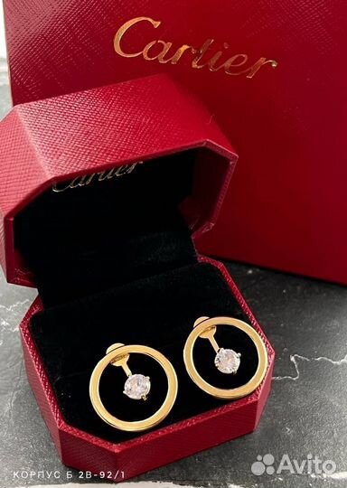 Серьги в стиле Cartier