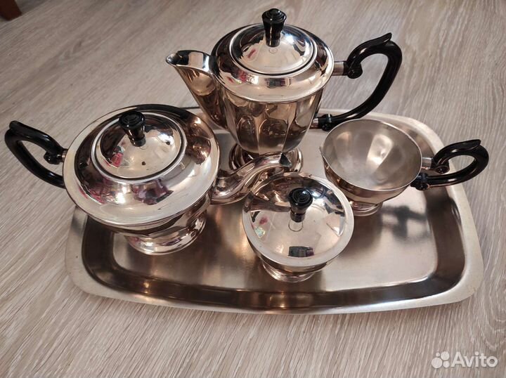 Набор чайно-кофейный мельхиор