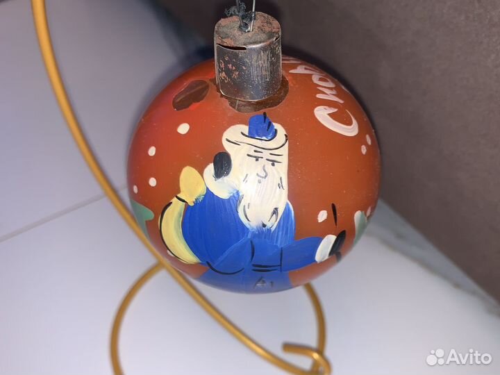 Елочные игрушки СССР шары толстое стекло