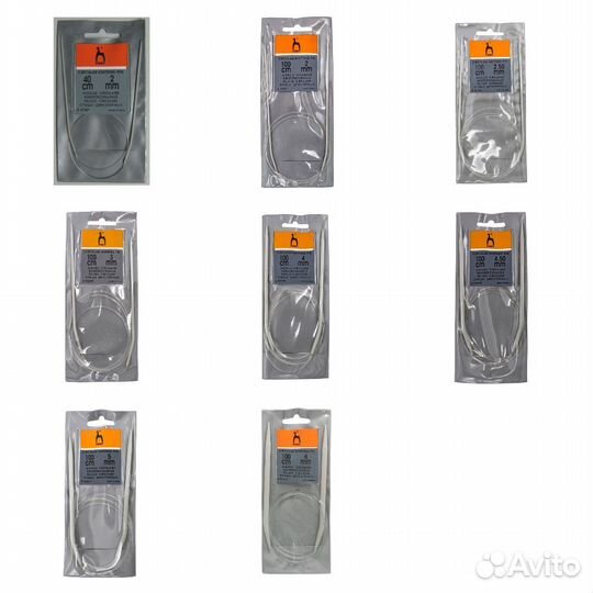 Спицы круговые Pony 2мм, 2,5; 3; 4; 4,5; 5; 6 мм