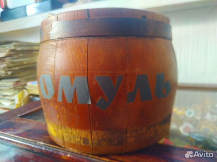 Боченок деревянный из под омуля