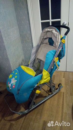 Коляска санки Ника детям 7