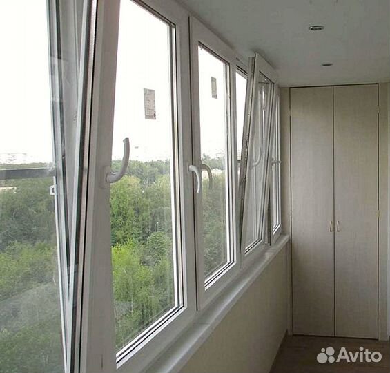 Остекление балконов и лоджий, отделка под ключ