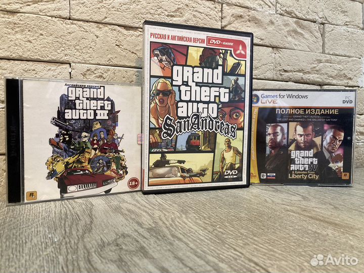 Grand Theft Auto 3 / SA / 4 для PC