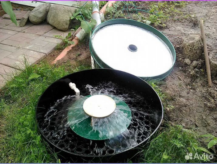 Септик без откачки от производителя + монтаж