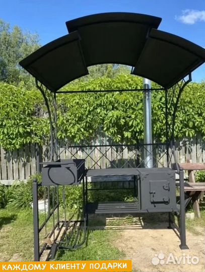 Мангал с печью