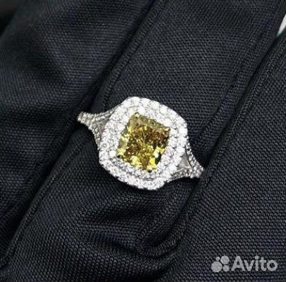Tiffany & Co Кольцо перстень желтый бриллиант GIA