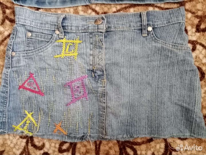 Юбка джинсовая