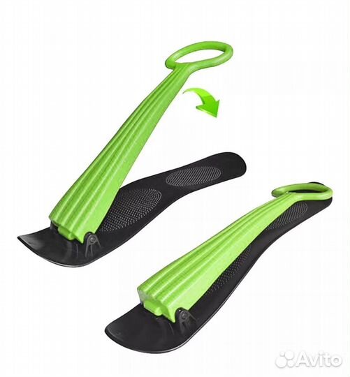 Снегокат с ручкой. Снежный самокат