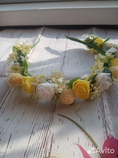 Ободок для девочки ручной работы